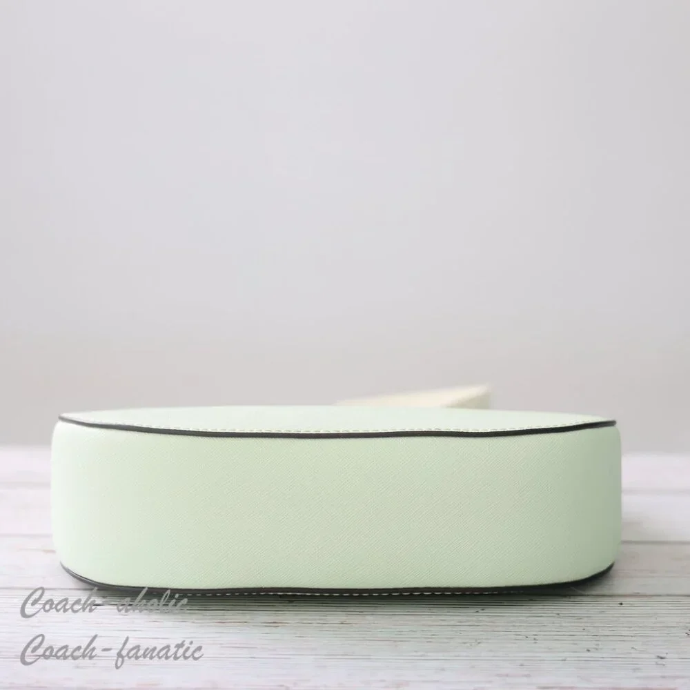 NWT Tory Burch Emerson Saffiano Leather Shoulder Bag in Meadow Mist - Picture 9 of 10